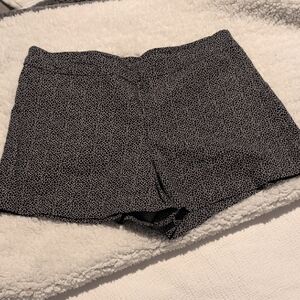 Margaret M Monochrome Patterned High Waist Shorts